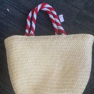 Straw Beach Bag NWT
